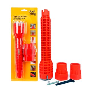 Chave Hidráulica Multifuncional Para Encanamentos Pias Torneiras com Nível Embutido 8 em 1 em Oferta na Shopee