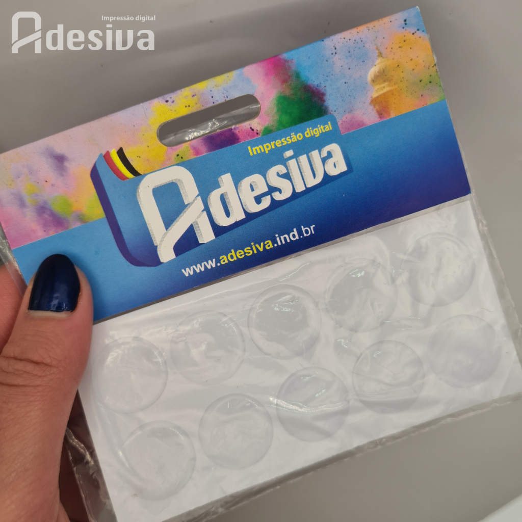 Protetor Adesivo Resinado Anti-Impacto Redondo Multiuso Universal Batente Protetor de Porta Móveis