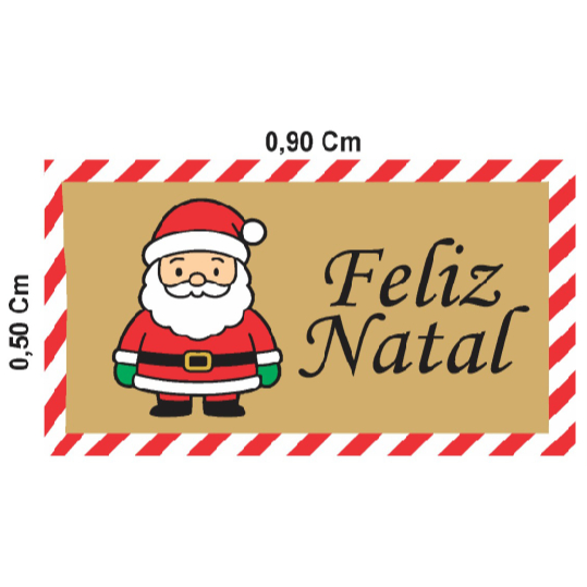 Tapete Capacho Feliz natal Papai Noel com bordas colorida 90X50 cm.
