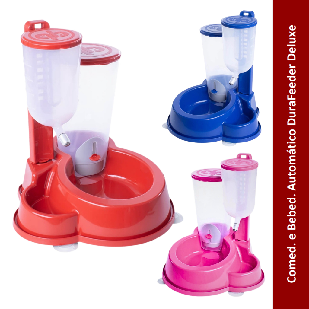 Comedouro e Bebedouro Automático DuraFeeder Deluxe Cães e Gatos Durapets