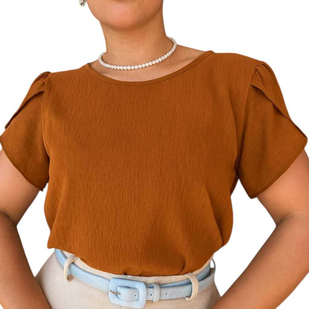 blusa feminina princesa duna elegante em Oferta na Shopee