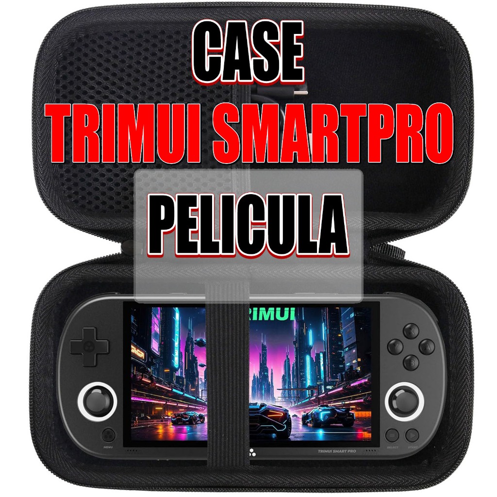Case TrimUI Smart Pro + Película / 20cm case bag