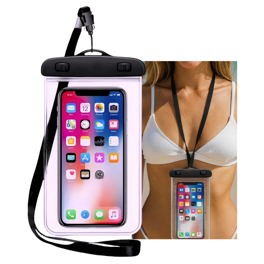 Capa Case para Celular a Prova D'Água Impermeável Transparente Universal Proteção Completa Sensível ao Toque Ideal