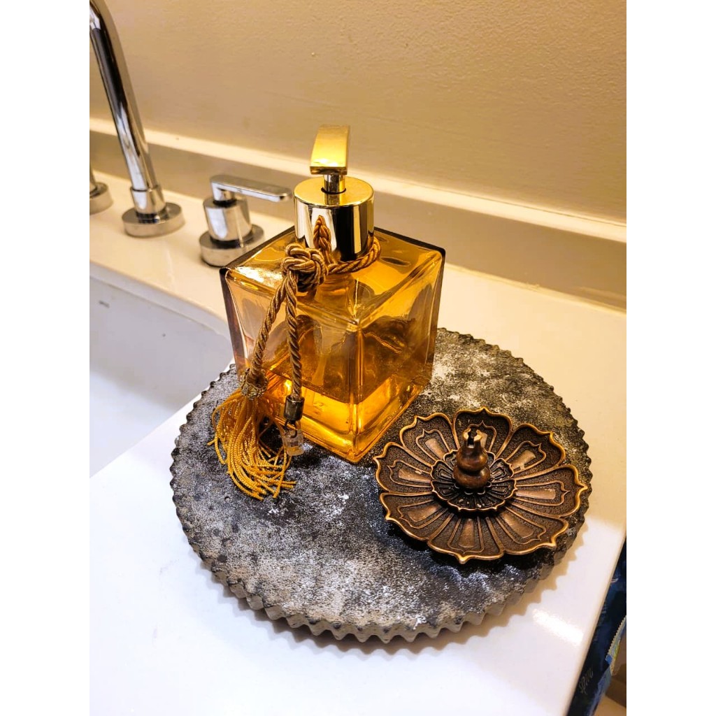 Bandeja rústica para lavabo ou banheiro decoração