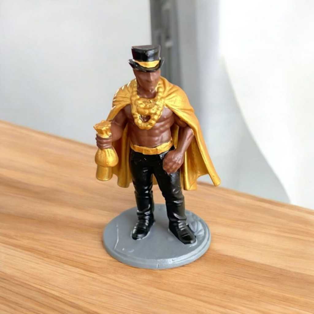 Exu do Ouro em Resina - Impressão 3D em Oferta na Shopee