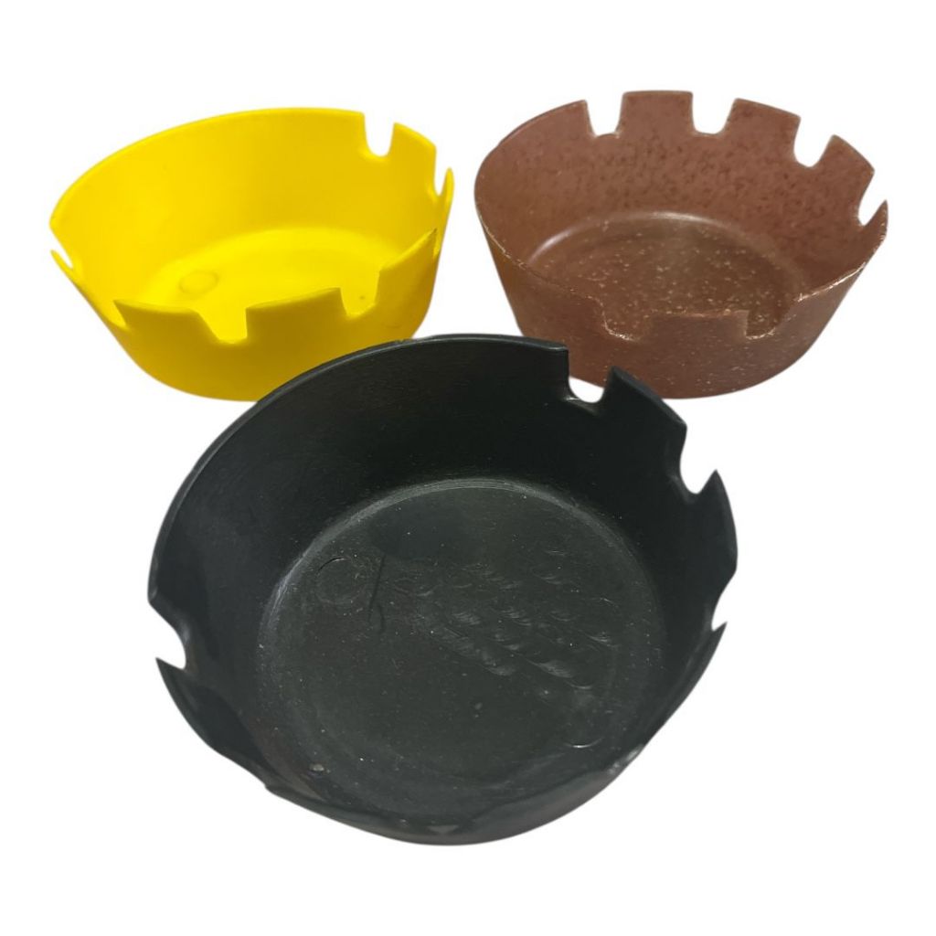 Cinzeiro Redondo Nylon Resistente Lavável para Bares Lanchonetes cores em Oferta na Shopee