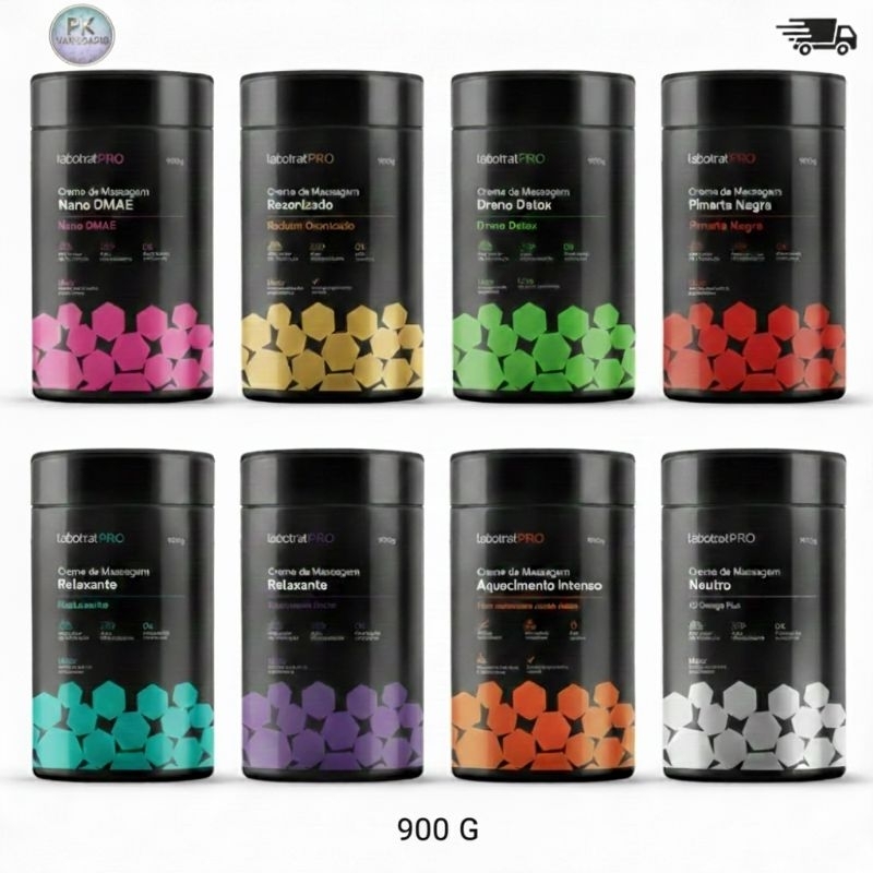 CREME DE MASSAGEM LABOTRAT PRO 900G(ESCOLHA O SEU) em Oferta na Shopee