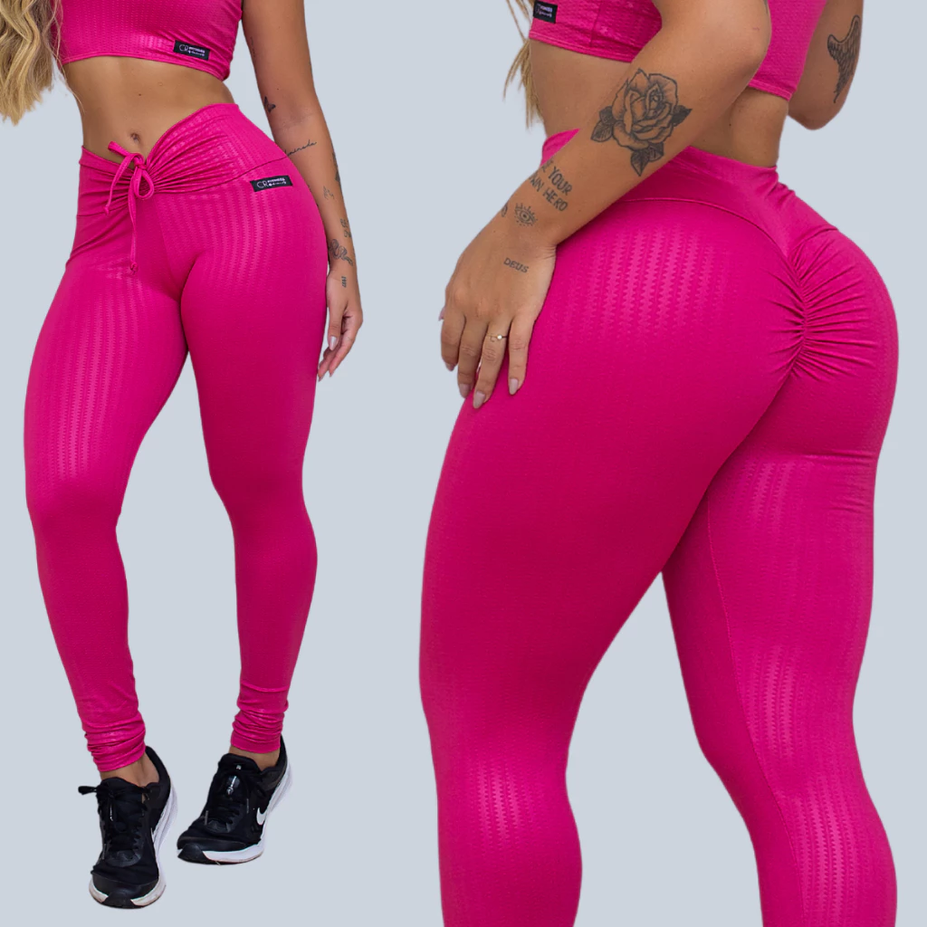 Legging Levanta Bumbum Cirrê 3D Academia Feminina — imagem 1