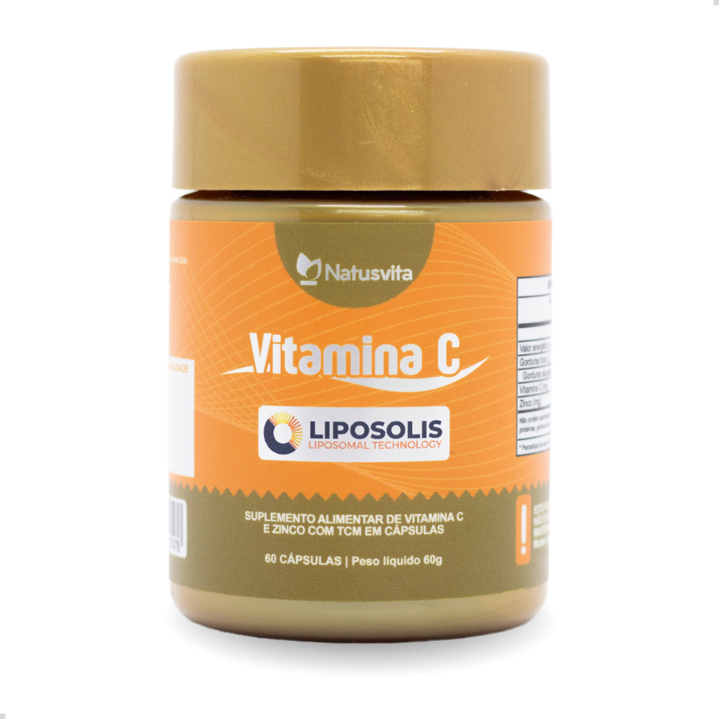 Vitamina C Lipossomal Com TCM E Zinco. Cápsulas Softgel