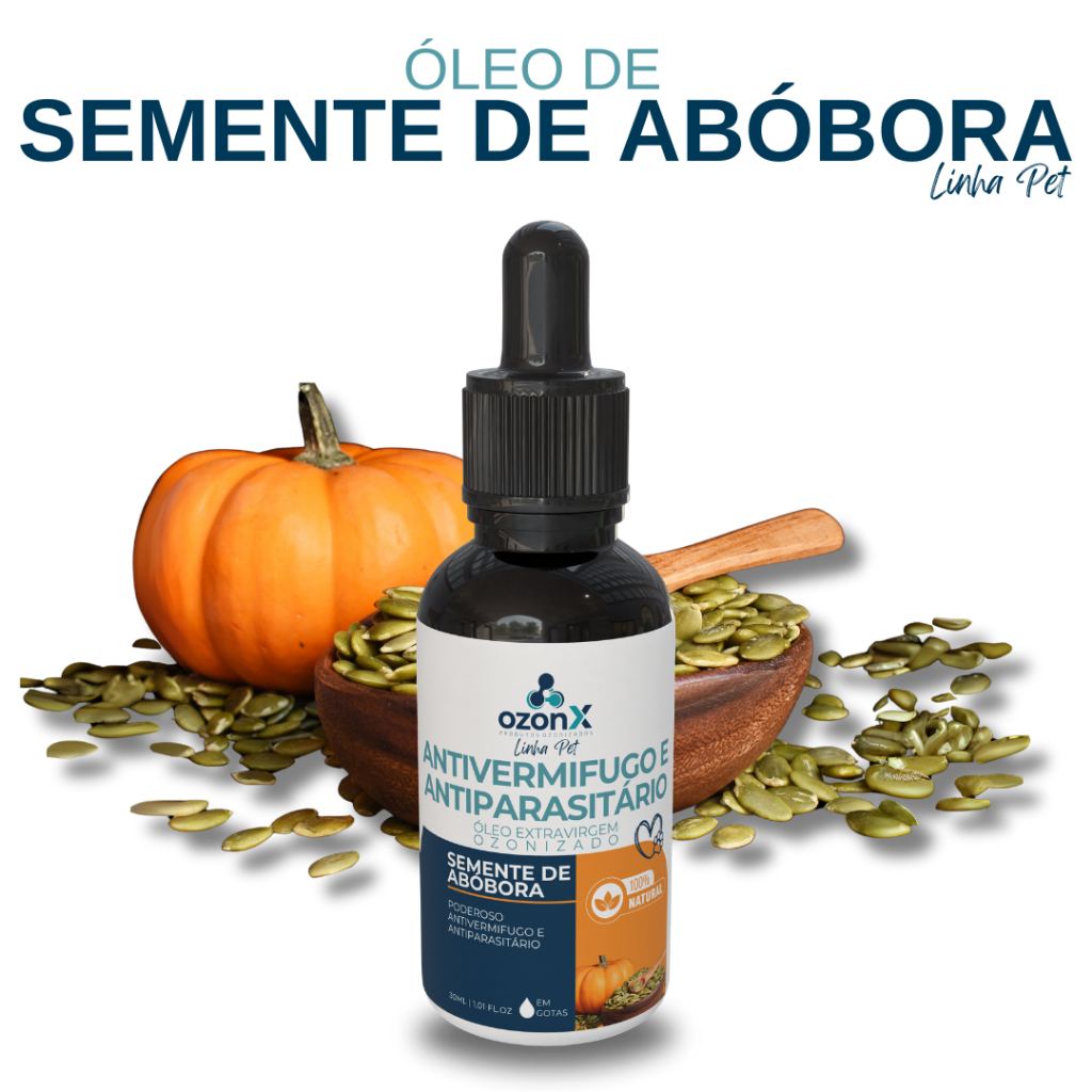 PET Vermífugo: Alívio e Conforto / Óleo Semente Abóbora Ozonizado ozonX