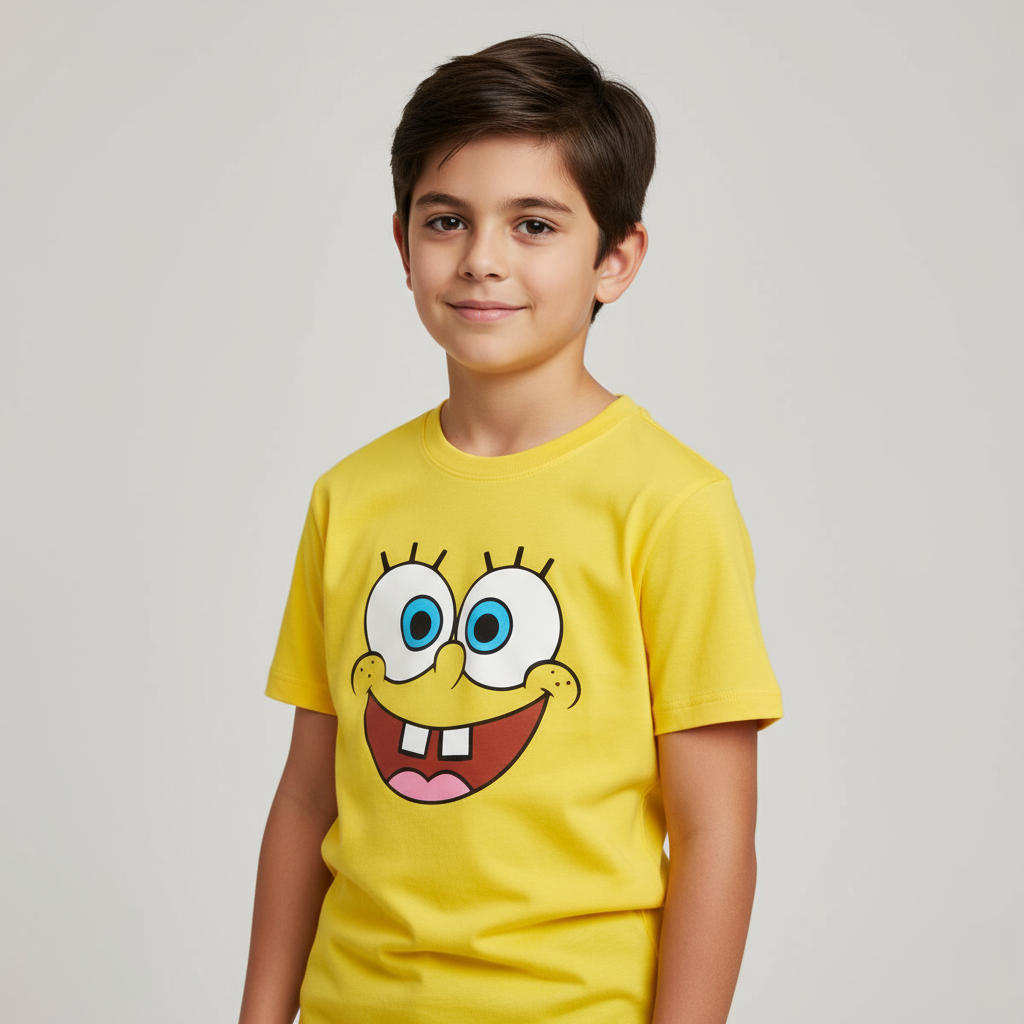 Bob Esponja Camiseta Infantil Manga Curta e longa  e curta em Oferta na Shopee