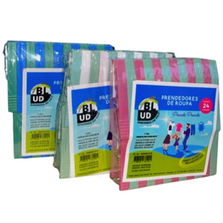 Kit com 24 / 48 / 72 Prendedor de Roupas Sortido Pregadores kits Prendedores de Plástico em Oferta na Shopee