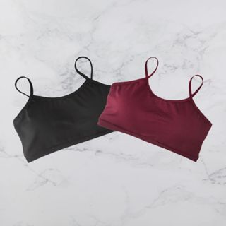 Kit 2 Top Fitness Feminino De Alcinha com Bojo removível Academia em Oferta na Shopee