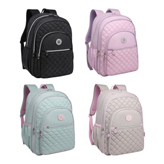 Mochila De Costa Kika Feminina Tactel Com Gliter E Chaveiro em Oferta na Shopee