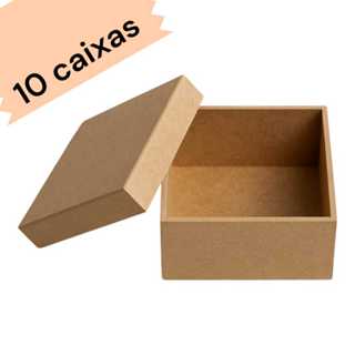 10 CAIXAS 10X10X5 EM MDF CAIXA LEMBRANCINHA em Oferta na Shopee