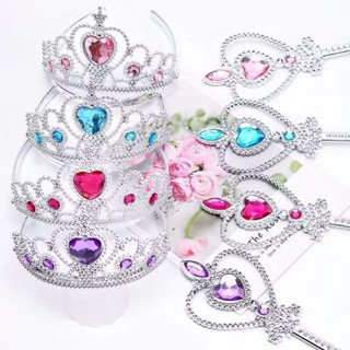 Kit Acessorios Varinha E Coroa - Coloridos Linda em Oferta na Shopee