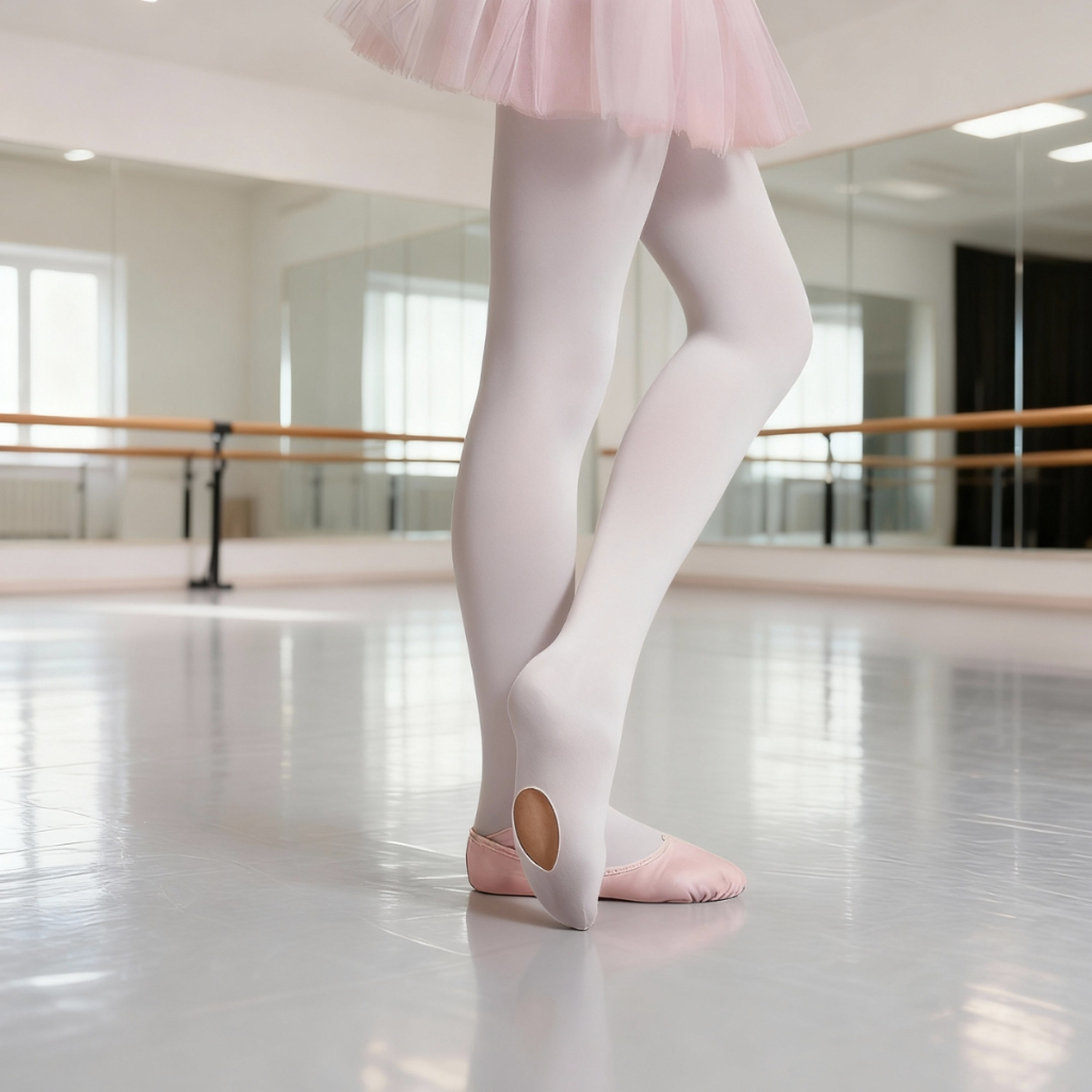 Meia Calça Ballet Infantil com Abertura Selene Fio 40 Original em Oferta na Shopee