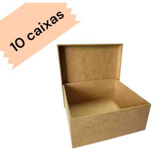 10 CAIXAS 20X20X8 MDF CAIXA CONVITE CAIXA LEMBRANCINHA CASAMENTO em Oferta na Shopee