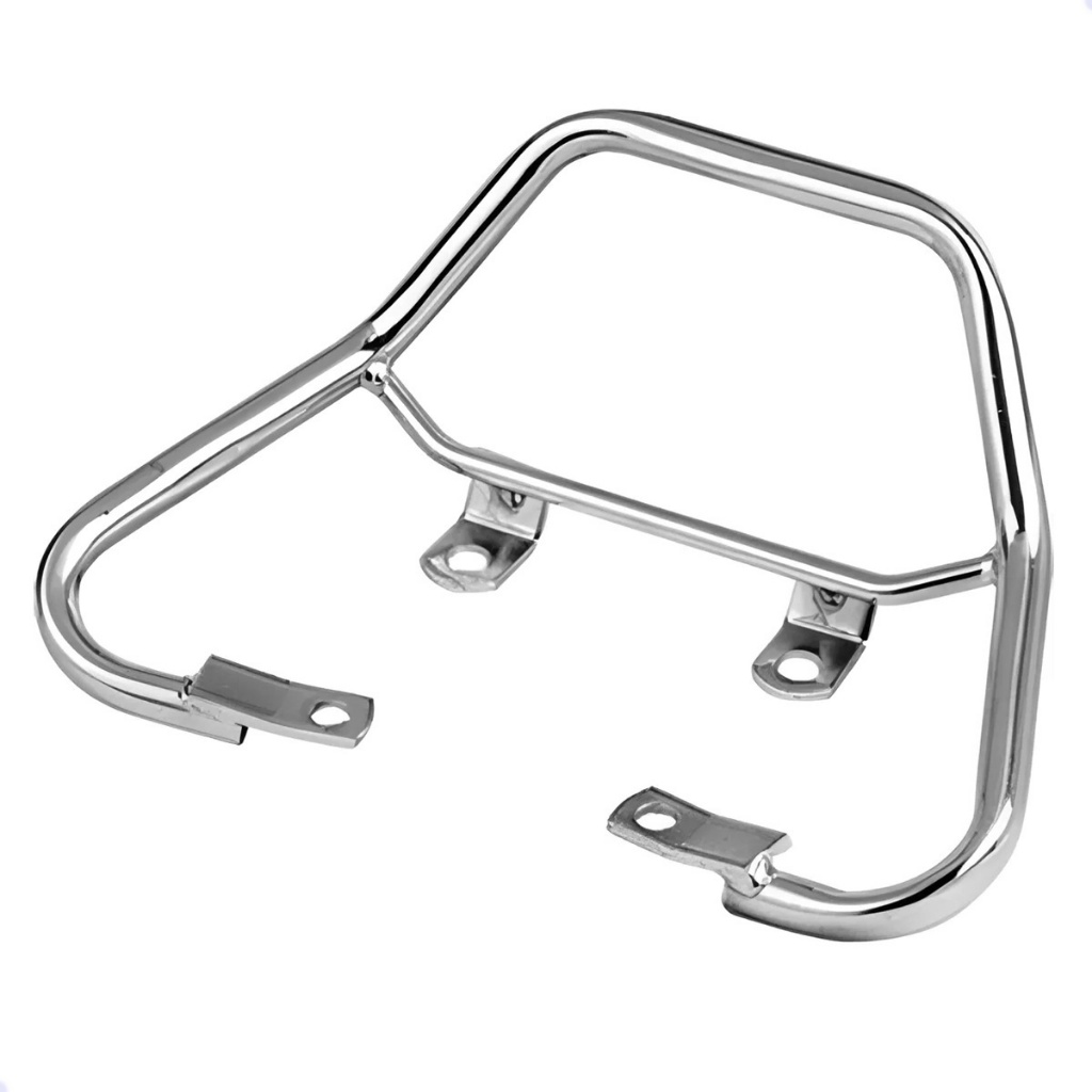 Alça Traseira Honda Fan 160 / Start 160 2016 Até 2024 Modelo Esportiva Cromada Polimet