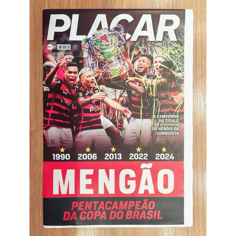 Revista Pôster do Flamengo Campeão da Copa do Brasil 2024 ⚫️🔴