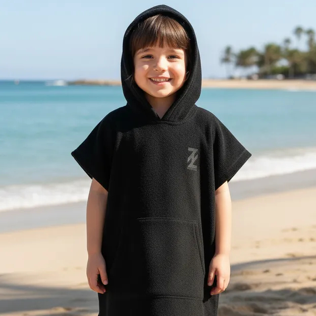 Poncho Classico Atoalhado Roupao Toalha Surf Natacao Infantil