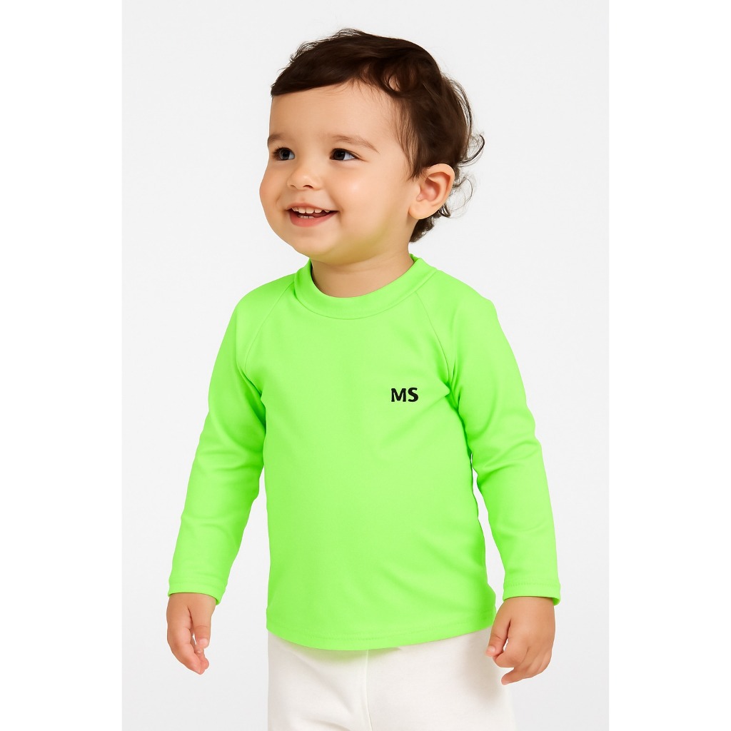 Camisa UV Infantil Térmica Blusa de Proteção Solar para Menino e Menina UV50