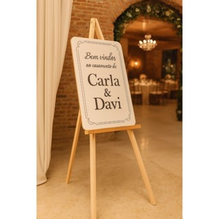 Cavalete Quadros Tripe p/ Lousa Telas Pintura Madeira em Oferta na Shopee