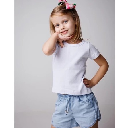 Camiseta Branca Suplex Infantil Menina – Roupinha Confortável