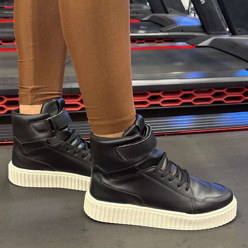 Tenis Feminino Cano Alto Casual Botinha Confortavel em Oferta na Shopee