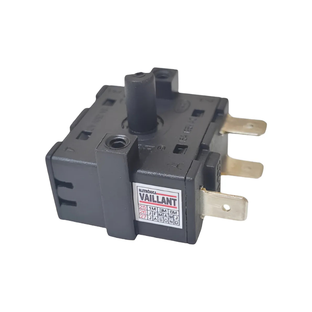 Chave Seletora 3 Terminais Giro Curto P Forno Elet Philco e Britânia Giro 1/4 T125 16a