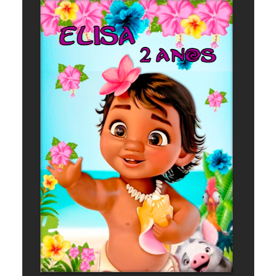 Sacolinha surpresa mochilinha lembrancinha moana bebê em Oferta na Shopee