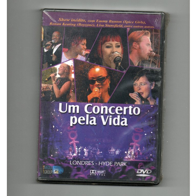 Dvd Um Concerto Pela Vida - Londres Hyde Park (Vários Artistas) (Novo, Lacrado)