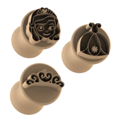 Kit Carimbo para Docinhos e Brigadeiro Princesa Sofia - 3 unidades