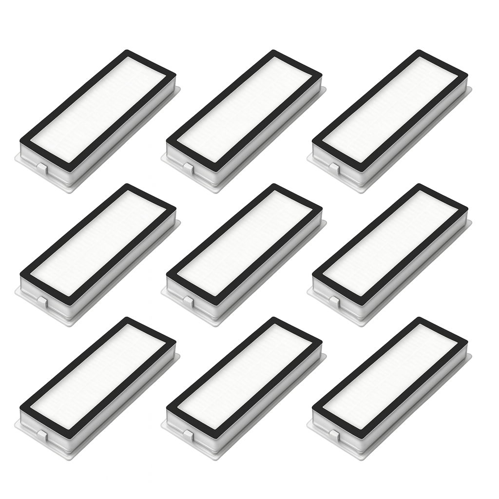 KIT 9 Filtros HEPA Robô Aspirador – Compatível Xiaomi/Dreame S10+, S10 Plus, X10