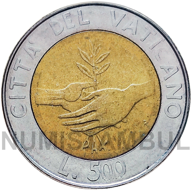 Vaticano - 500 liras 1984 (paz)