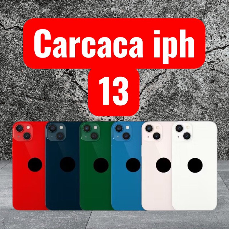 Carcaça iPhone 13 Gabinete Chassi Aro Traseira Com Botões Com Flex Ou Sem Flex