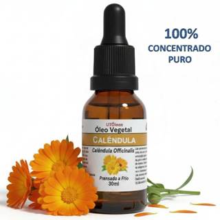 Óleo Vegetal De Calêndula 100% Natural Puro 30ml em Oferta na Shopee