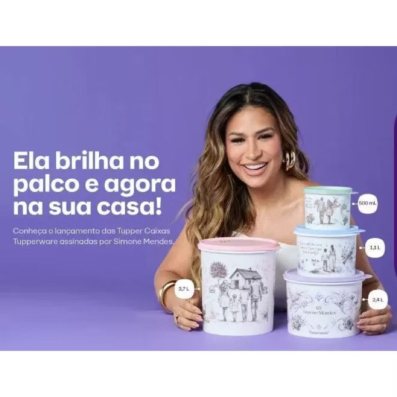 outros modelos Kit Tupper Caixa Farroupilh - 2 Peças - Original Tupperware Outros modelos