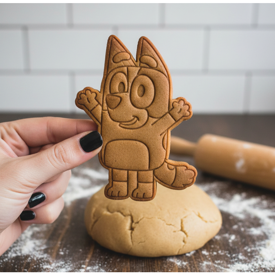 Kit 6 Cortadores de Biscoito Bluey e Bingo - A Aventura da Família Heeler na Sua Cozinha!