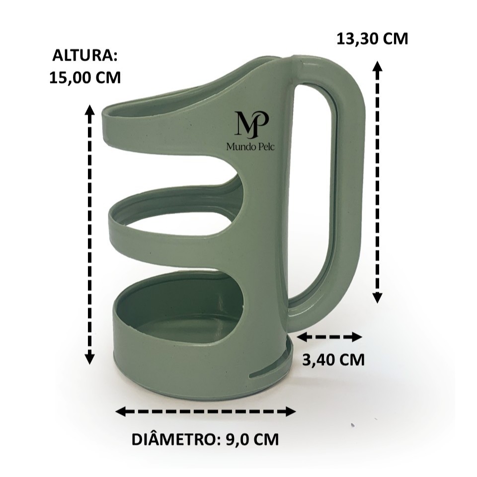 Suporte porta garrafa óleo de cozinha 15x9cm lata azeite vinagre em plástico PP