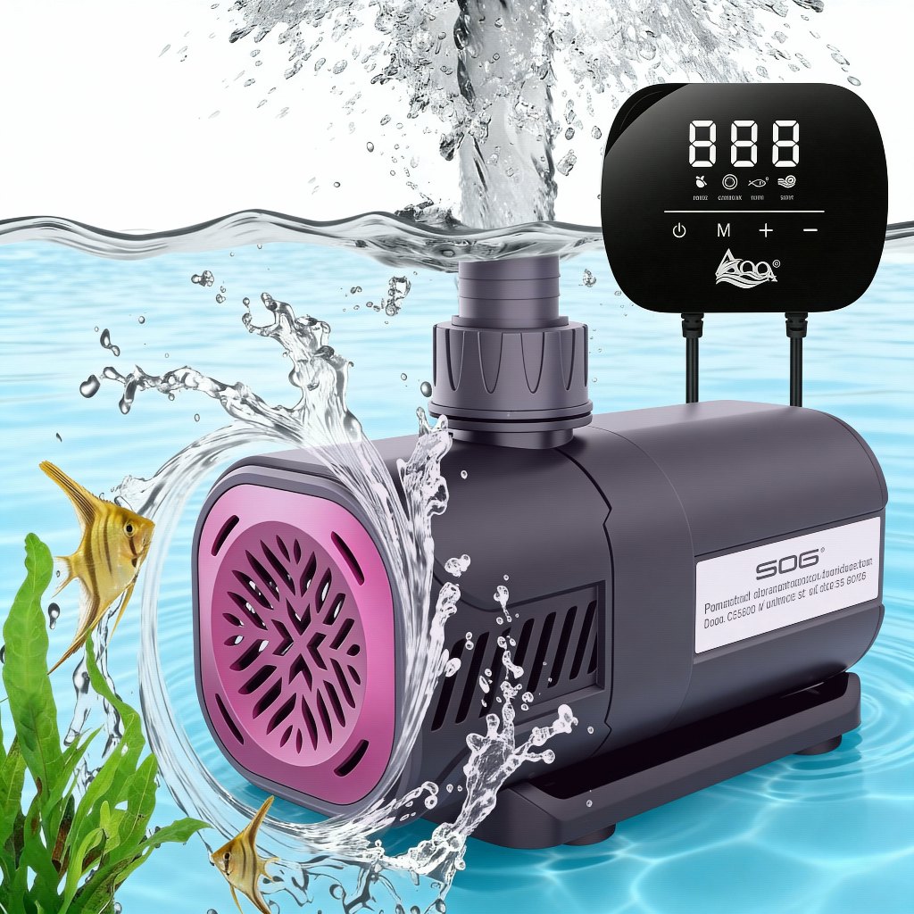 Bomba Newpet 3500 L/h com Controlador Eletrônico 220V Para Lago, Aquário, Fonte de Peixes e Fonte de Jardim