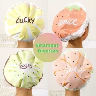 Kit 2/4/6/8/10/12 Touca de Banho Impermeável Estampadas Alta Qualidade Estampas Lindas Variadas em Oferta na Shopee