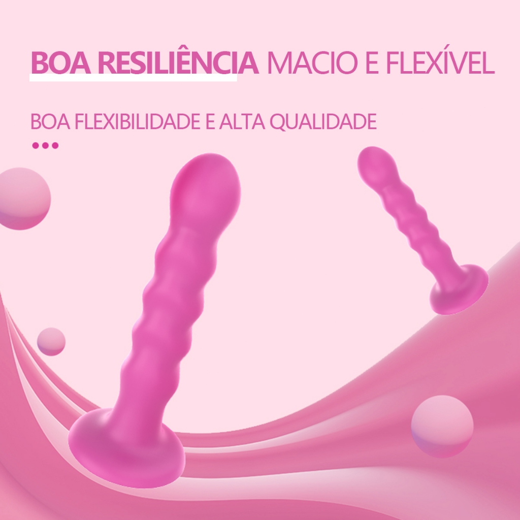 Plug Anal de Silicone - Varinha Mágica em Silicone Unissex – Toque Macio, Conforto e Prazer