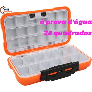 Caixa De Pesca Grande Capacidade 28 Grade Acessórios Artes Gancho Isca À Prova D'água Armazenamento De Alta