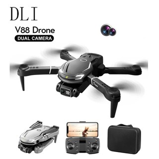 DLI 2.4G Drone V88 Profissional Dupla Camera WIFI FPV 360°Virar Altura Segurar