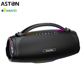 Astgn X Basike Caixa de Som Bluetooth 100 W RMS com Bateria 10.000 mAh, TWS, IPX6 e Luzes RGB em Oferta na Shopee