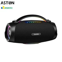 Astgn X Basike Caixa de Som Bluetooth 200 W RMS, Bass Boost, IPX6, Bateria 20.000 mAh e Luzes RGB