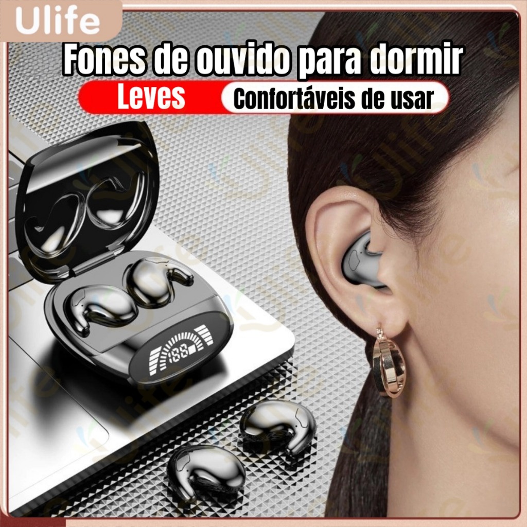 Fone De Ouvido Sem Fio Bluetooth 5.3 TWS Ruído Estéreo Cancelando Mini Earbuds-UF em Oferta na Shopee