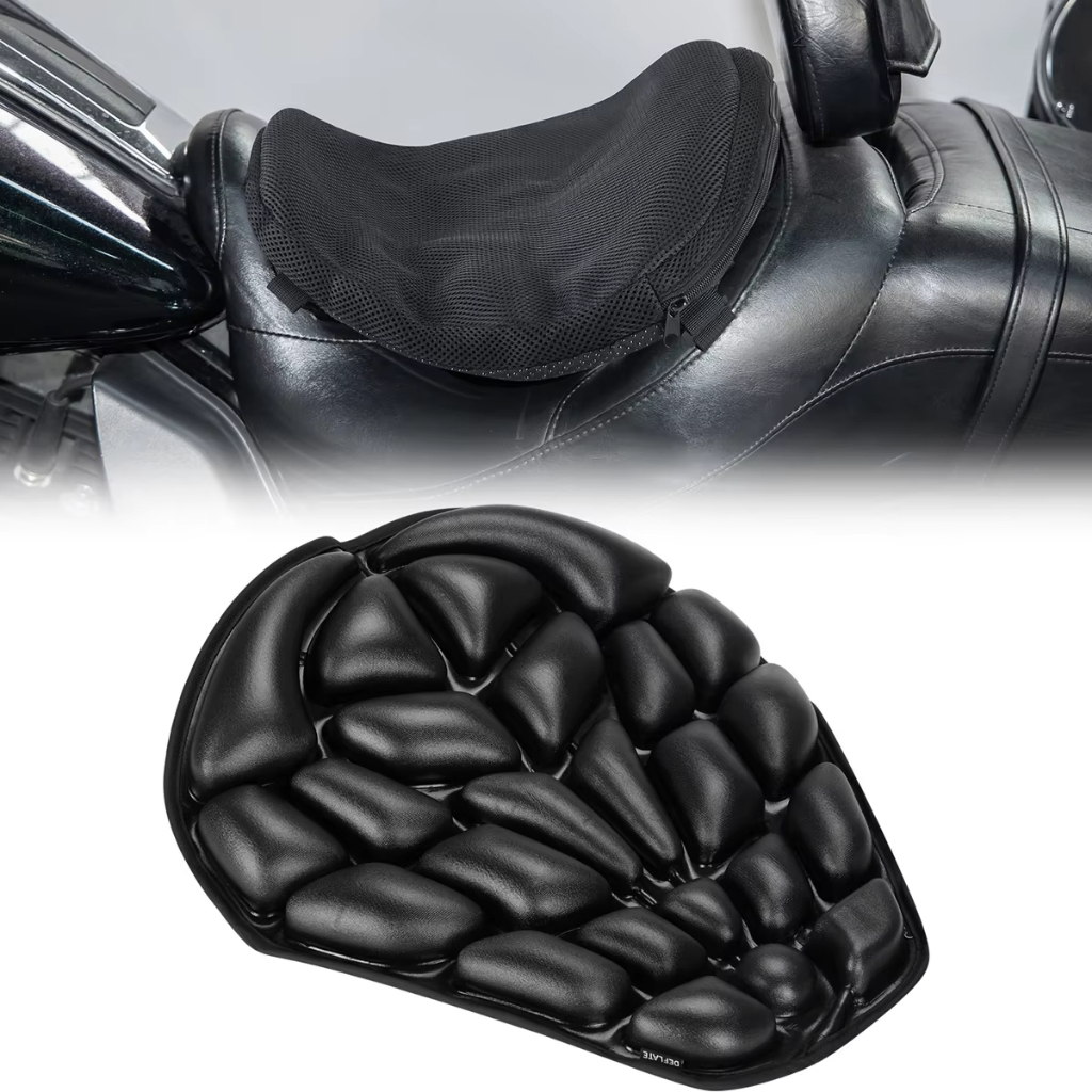 Almofada de Assento Para Moto Respiravel 3D Ergonômica Antiderrapante Alívio para Nádegas