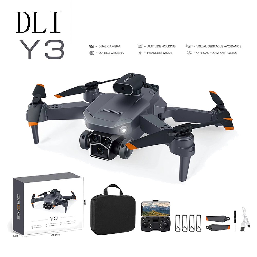 Dli Evitar Obstáculos Drone Dual Câmera Definição Fluxo Óptico Fotografia Aérea Quadricóptero RC